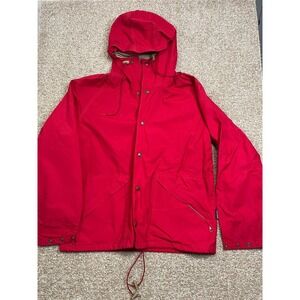 Vintage 10x Men's Gore-Tex Nylon Rainwear Hooded Jacket Medium Red